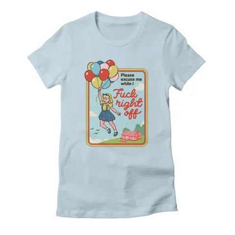 STEVEN RHODES - VAFFANCULO - AZZURRO - (XL) - TSHIRT