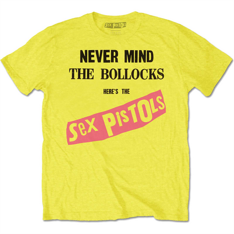 SEX PISTOLS - NMTB ORIGINAL ALBUM – giallo - t-shirt