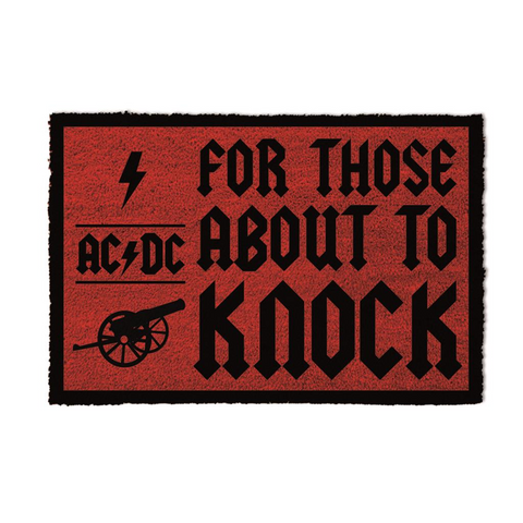 AC/DC - FOR THOSE ABOUT TO KNOCK - zerbino / tappeto casa