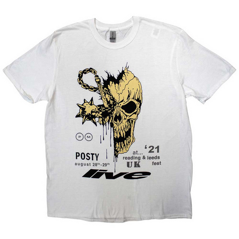 POST MALONE - LEEDS & READING - BIANCO - (L) - TSHIRT