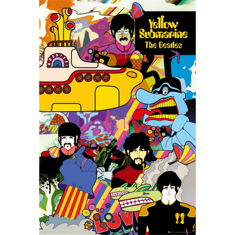 THE BEATLES - 09 - YELLOW SUBMARINE - POSTERM 61X91,5CM