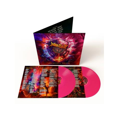JUDAS PRIEST - INVINCIBLE SHIELD (2LP - rosa | indie only - 2024)