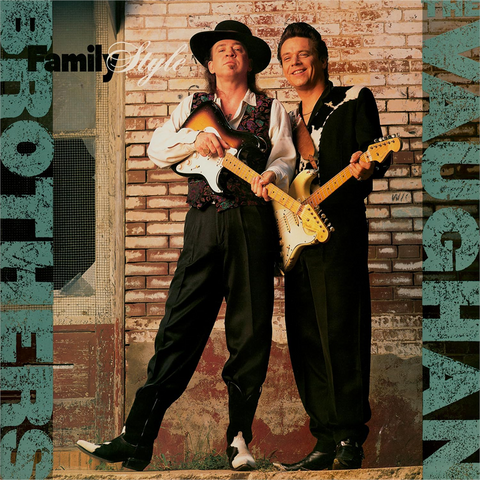 THE VAUGHAN BROTHERS - FAMILY STYLE (LP - REM24 - 1990)