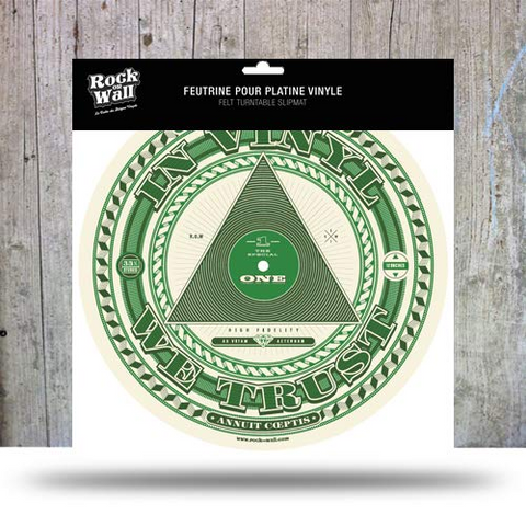 ROCK ON WALL - SLIPMAT - TAPPETINO - IN VINYL WE TRUST - SLIPMAT