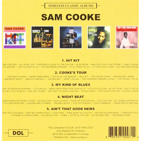 COOKE. SAM - TIMELESS CLASSIC ALBUMS (4cd - The Glorious Days)