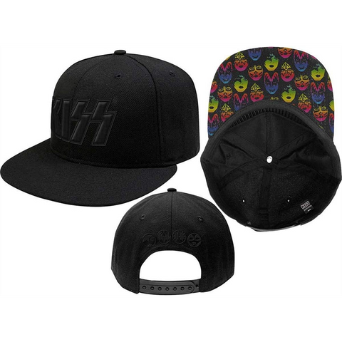 KISS - BASEBALL NEON FACES SNAP BACK - CAPPELLINO CON VISIERA