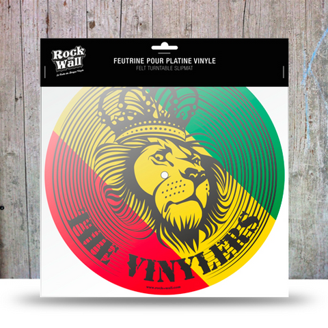 ROCK ON WALL - ACCESSORI VINILE - THE VINYLERS - reggae lion - tappetino / slipmat