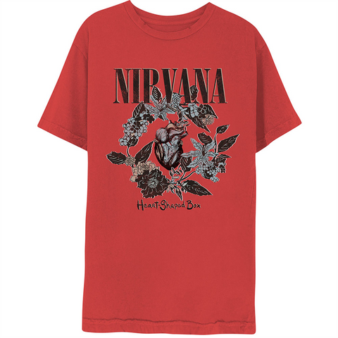 NIRVANA - HEART SHAPED BOX - Rosso