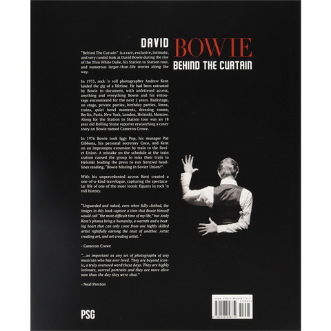 DAVID BOWIE - BEHIND THE CURTAIN - libro