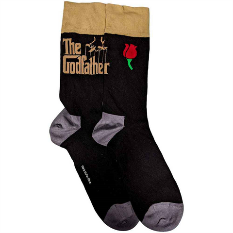 THE GODFATHER - SOUNDTRACK - LOGO GOLD - CALZINI - 40-45 - NERO