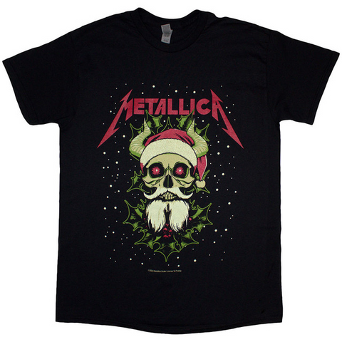 METALLICA - SANTA HORNS - NERO - (M) - TSHIRT
