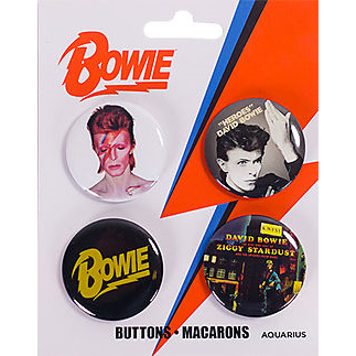 DAVID BOWIE - BUTTONS 4 PACK (spille / badge pack)