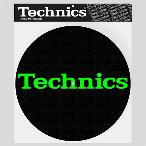 TECHNICS - ACCESSORI VINILE - TECHNICS - scritta verde - slpimat (2pz)