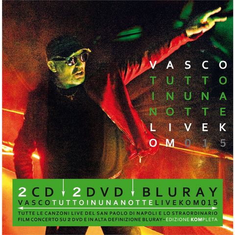 VASCO ROSSI - TUTTO IN UNA NOTTE - LIVE KOM 2015 (2 CD+2 DVD+BLU-RAY)