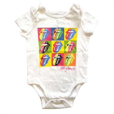 ROLLING STONES - TWO-TONES TONGUE - BIANCO - (18 MESI) - BODY