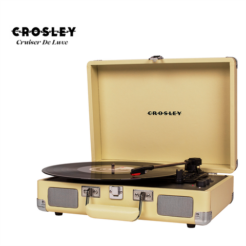 GIRADISCHI VALIGETTA CROSLEY CRUISER DE LUXE - COLORE GIALLO | CASSE INTEGRATE | BLUETOOTH IN/OUT