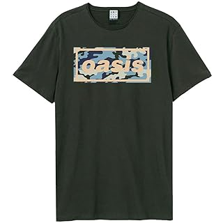 OASIS - CAMO LOGO - GRIGIO - (M) - T-SHIRT AMPLIFIED