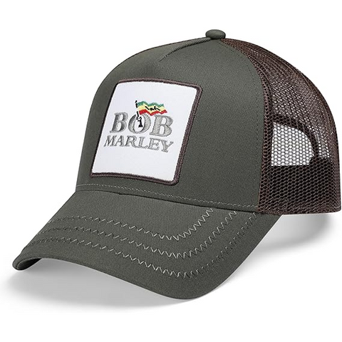 BOB MARLEY - BOB MARLEY - TRUCKER CAP | VERDE - CAPPELLINO CON VISIERA