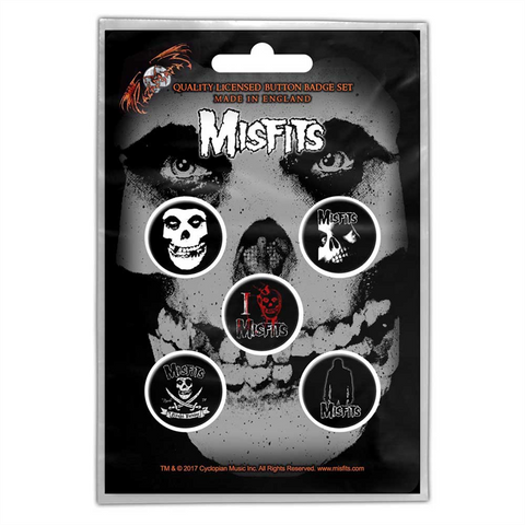 MISFITS - SKULL- BADGE PACK