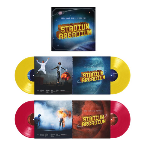 RED HOT CHILI PEPPERS - STADIUM ARCADIUM (4LP - 20TH ANN | YELLOW&RED | REM26 - 2006)