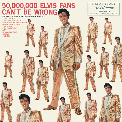 ELVIS PRESLEY - 50,000,000 ELVIS FANS CAN'T BE WRONG (LP - 1959)