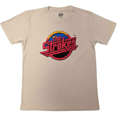 THE STROKES - RED LOGO - NATURAL - (L) - TSHIRT