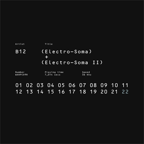 B12 - ELECTRO SOMA I + 2 ANTHOLOGY (2017)