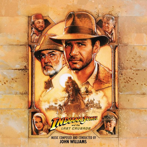 JOHN WILLIAMS - SOUNDTRACK - INDIANA JONES AND THE LAST CRUSADE (2LP - LTD ED | REM24 - 1989)