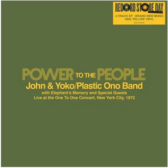 YOKO ONO & JOHN LENNON - POWER TO THE PEOPLE: LIVE AT THE ONE TO ONE CONCERT, NEW YORK CITY, 1972 (EP - GIALLO - RSD'25)