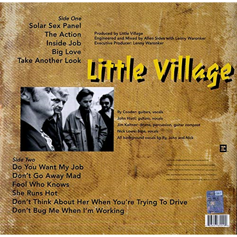 LITTLE VILLAGE - LITTLE VILLAGE (LP - 1992 - indie only)