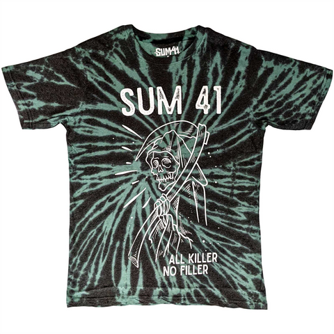 SUM 41 - REAPER - verde dip-dye t-shirt