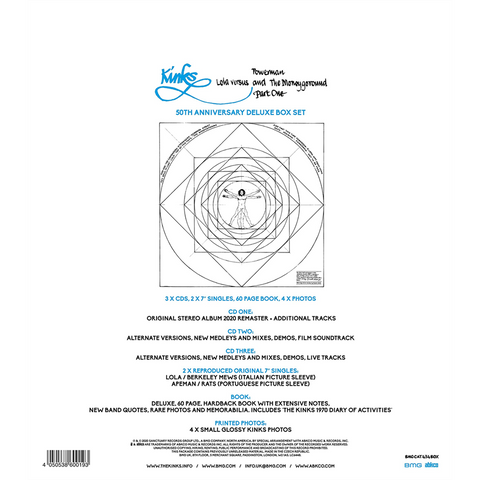 THE KINKS - LOLA VERSUS POWERMAN AND THE MONEYGOROUND, PT. 1 (2X7"+ 3CD - 50TH - 1970)