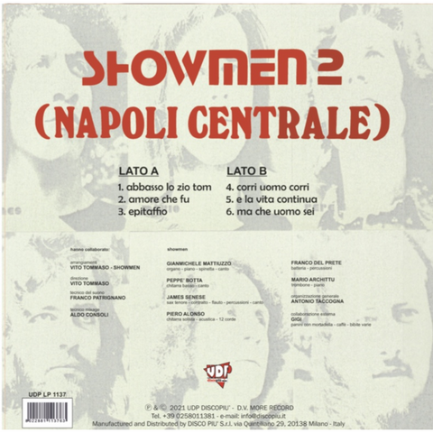 SHOWMEN 2 (NAPOLI CENTRALE) - SHOWMEN 2 (LP - bianco trasp | ltd - RSD'21)