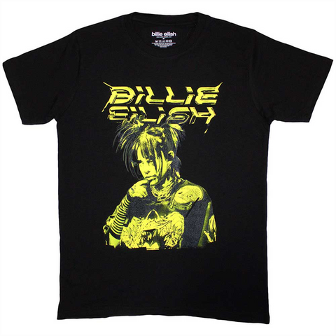 BILLIE EILISH - ILLUSTRATION - NERO - (L) - TSHIRT