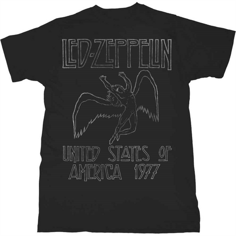 LED ZEPPELIN - USA '77 - nero