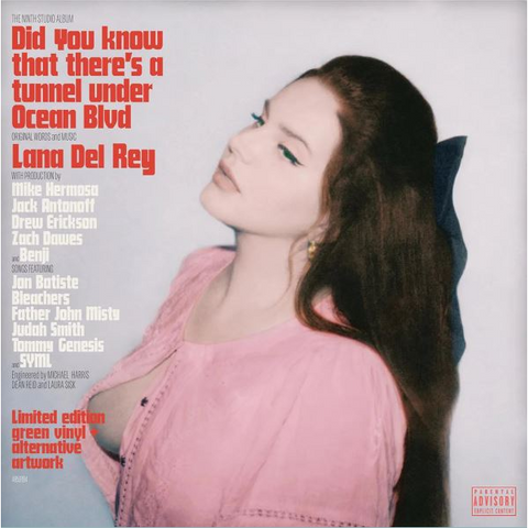 LANA DEL REY - DID YOU KNOW THERE'S A TUNNEL UNDER OCEAN BLVD (2LP - VERDE | ALT COVER | INDIE EXCL. - 2023)