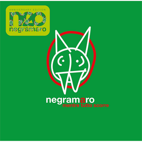 NEGRAMARO - MENTRE TUTTO SCORRE (LP - verde | N20 version | rem23 - 2005)