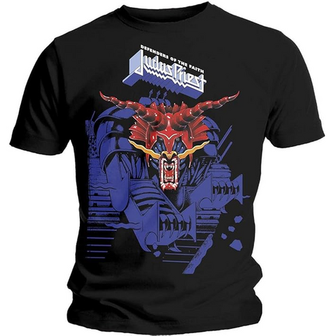 JUDAS PRIEST - DEFENDERS BLUE - NERO - (M) - TSHIRT