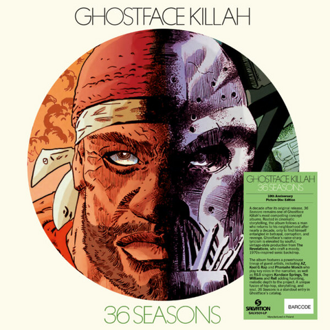 GHOSTFACE KILLAH - 36 SEASONS (LP - PICTURE DISC | 10TH ANN | REM25 - 2015)