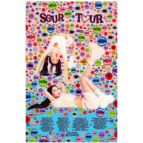 OLIVIA RODRIGO - SOUR TOUR - POSTER