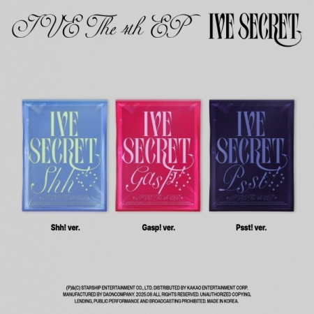 IVE - IVE SECRET: SHH! / GASP! / PAST! (2025 - RANDOM VERSION)