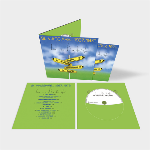 LUCIO BATTISTI - SI VIAGGIARE... 1967-1972 (1996 - BEST OF - CD GREEN | 17X17CM | LIMITED | REM23)