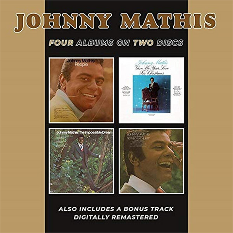 JOHNNY MATHIS - FOUR ALBUMS ON 4 CD: BGO People/Give Me Your Love for Christmas (2021 – 2cd)
