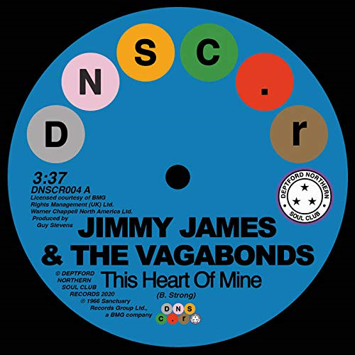 JIMMY JAMES & THE VAGABONDS - THIS HEART OF MINE / LET LOVE (7'' - 2020)