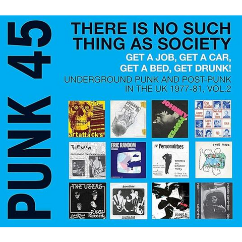 PUNK 45 - ARTISTI VARI - PUNK 45: there is no such thing as society (2LP - clrd | compilation - 2024)