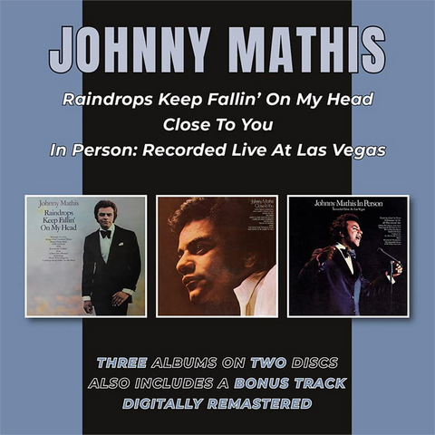 JOHNNY MATHIS - Raindrops Keep Fallin' On My Head/Close to You/In Person live in las vegas