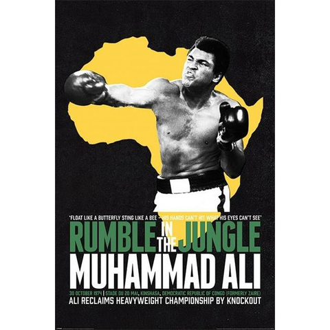 MUHAMMAD ALI - RUMBLE IN THE JUNGLE - 921 - POSTER