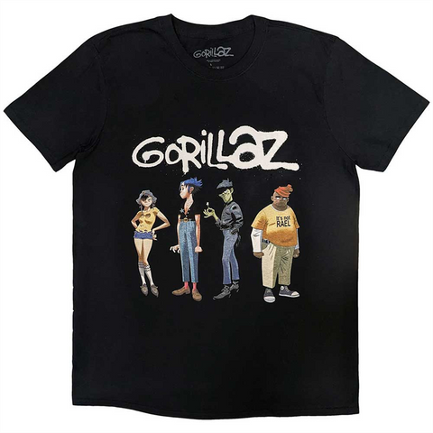 GORILLAZ - SPRAY LOGO - NERO - (L) - TSHIRT