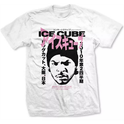 ICE CUBE - BEANIE KANJI - bianco - (XL) - t-shirt