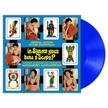 ALESSANDRO ALESSANDRONI - SOUNDTRACK - LA SIGNORA GIOCA BENE A SCOPA (LP - BLU - 2025)